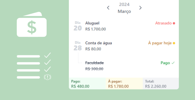 Extensão para Chrome para organizar gastos mensais